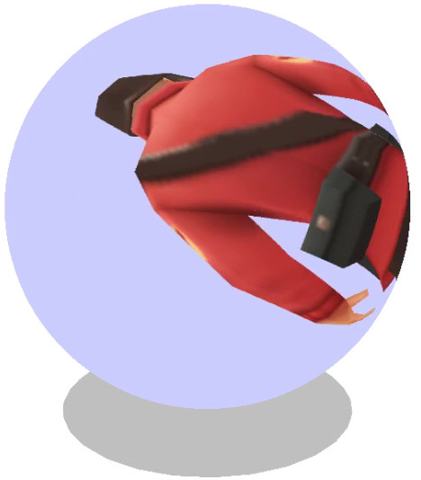 TF2 Soldier in a sphere